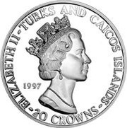 20 Crowns - Elizabeth II Return of Hong Kong obverse image