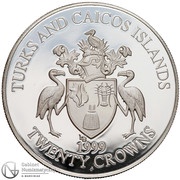 20 Crowns Hairstreak Butterflies; Colorized obverse image
