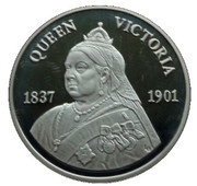 20 Crowns - Elizabeth II Queen Victoria, United Kingdom, 2001 reverse image