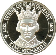 20 Crowns - Elizabeth II Richard II, United Kingdom, 2002 reverse image