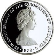 25 Crowns - Elizabeth II The Red Dragon of Wales obverse image