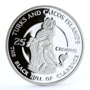 25 Crowns - Elizabeth II Black Bull of Clarence, United Kingdom, 1978 reverse image