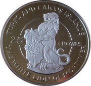 25 Crowns - Elizabeth II White Lion of Mortimer, United Kingdom, 1978 reverse image