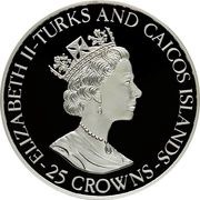 25 Crowns - Elizabeth II Red-billed Streamertail obverse image
