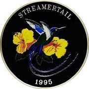25 Crowns - Elizabeth II Red-billed Streamertail, United Kingdom, 1995 reverse image