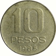 10 Pesos reverse image