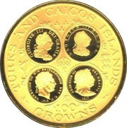 100 Crowns - Elizabeth II George III, United Kingdom, 1977 reverse image