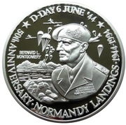100 Crowns - Elizabeth II D-Day, United Kingdom, 1994 reverse image
