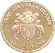 100 Crowns - Elizabeth II Golden Wedding obverse image