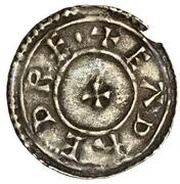 Halfpenny - Eadred Two line type obverse image