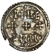 Halfpenny - Eadred Two line type, United Kingdom, 946-955 reverse image