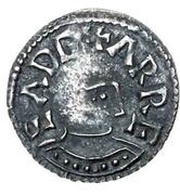 Halfpenny - Eadgar Londonia type obverse image