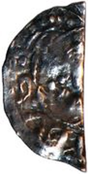 Halfpenny - Henry I Quadrilateral on cross fleury type obverse image