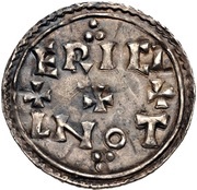 Penny - Eadmund Two line type reverse image