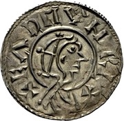 Penny - Eadmund Helmeted portrait type obverse image