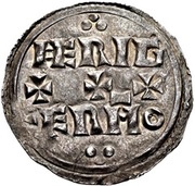 Penny - Eadwig Two line type reverse image