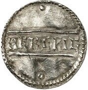 Penny - Eadwig One line type reverse image