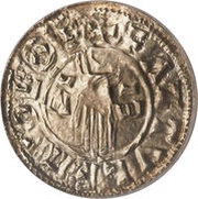 Penny - Æthelred II 1st Hand type; bust right reverse image