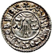 Penny - Æthelred II 1st Hand type; bust left reverse image