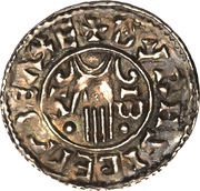 Penny - Æthelred II 2nd Hand type reverse image