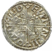 Penny - Æthelred II Helmet type reverse image