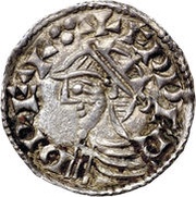 Penny - Edward Small Cross type; radiate bust obverse image