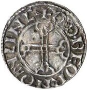 Penny - Edward Pointed Helmet type; bust left, United Kingdom, 1053-1056 reverse image