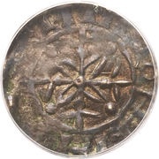 Penny - William II Cross Fleury and Piles type, United Kingdom, 1095-1100 reverse image