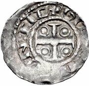 Penny - Henry I Large Profile/Cross and Annulets type, United Kingdom, 1113 reverse image