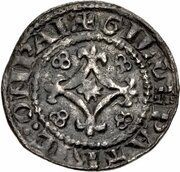 Penny - Henry I Star in Lozenge Fleurée type, United Kingdom, 1121 reverse image