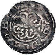 Penny - Civil War Ornamented group; King Stephen, United Kingdom, 1140-1149 reverse image