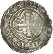 Penny - Civil War Ornamented group; Eustace Fitzjohn, United Kingdom, 1140-1149 reverse image