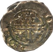 Penny - Stephen Voided cross and stars type, United Kingdom, 1145-1150 reverse image