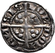 1 Farthing - Edward I Class 2, United Kingdom, 1280 reverse image