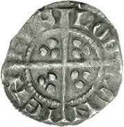 1 Farthing - Edward I Class 3c, United Kingdom, 1280 reverse image