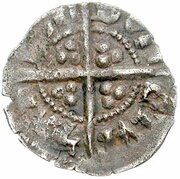 1 Farthing - Edward I Class 9b, United Kingdom, 1299-1301 reverse image