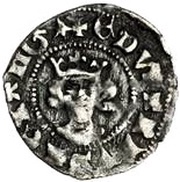 1 Farthing - Edward III 2nd coinage; London mint obverse image