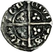 1 Farthing - Edward III 2nd coinage; London mint, United Kingdom, 1335-1343 reverse image