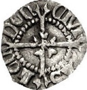 1 Farthing - Henry VIII 1st coinage; London mint, United Kingdom, 1509-1526 reverse image