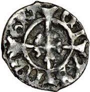 1 Farthing - Henry VIII 2nd coinage; London mint, United Kingdom, 1526-1544 reverse image