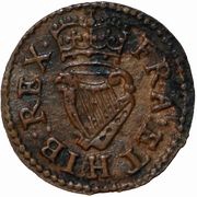 1 Farthing - James I Lennox issue; type 3, United Kingdom, 1616-1623 reverse image