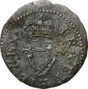 1 Farthing - James I Lennox issue; type 4/3 mule, United Kingdom, 1622-1623 reverse image