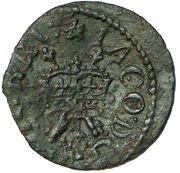 1 Farthing - James I Lennox issue; type 4 obverse image