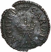 1 Farthing - Charles I Richmond issue; type 1a obverse image