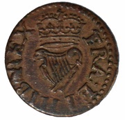 1 Farthing - Charles I Richmond issue; type 2, United Kingdom, 1625-1634 reverse image
