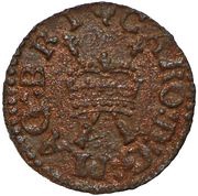 1 Farthing - Charles I Richmond issue; type 3 obverse image