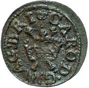 1 Farthing - Charles I Richmond issue; type 6 obverse image