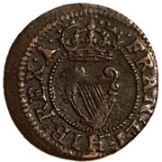 1 Farthing - Charles I Maltravers issue; types 1-3, United Kingdom, 1634-1636 reverse image