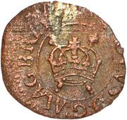 1 Farthing - Charles I Rose issue; type 1 obverse image