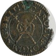1 Farthing - Charles I Rose issue; type 2 obverse image